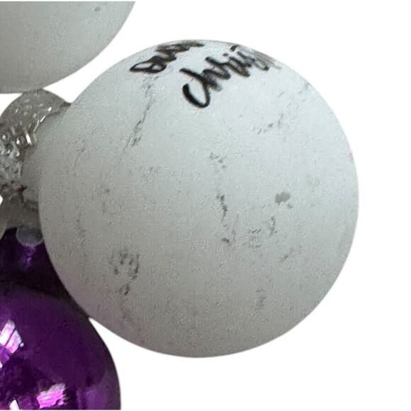 Rae Dunn Inspired Farmhouse Christmas Holiday Small Ornaments (25) Purple READ - Picture 5 of 6